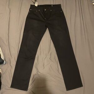 Black slim straight Levi jeans size 32x32